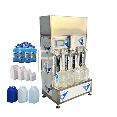 آلة تعبئة عصير نصف أوتوماتيكية ، زجاجات بلاستيكية سائلة خطية ، مياه معدنية