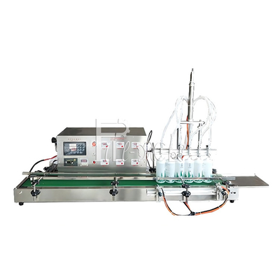 آلة تعبئة المكبس السائل الأوتوماتيكية بمضخة سطح المكتب لعطور المشروبات كحول مياه الشرب