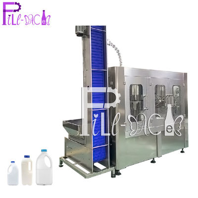 آلة تعبئة الحليب / جهاز تعبئة الحليب الأوتوماتيكي أحادي الكتلة 6000BPH 3 في 1