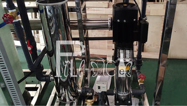 500LPH أحادي الكتلة التناضح العكسي RO آلة معالجة مياه الشرب مع مرشح FRP