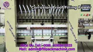 2115 J66 آلة تعبئة أوتوماتيكية مقاومة للتآكل ذات 16 محطة بخط مستقيم