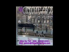 2155 J112 خط إنتاج تعبئة وتغطية زيوت التشحيم الخطية من النوع المنفصل ذو 16 محطة