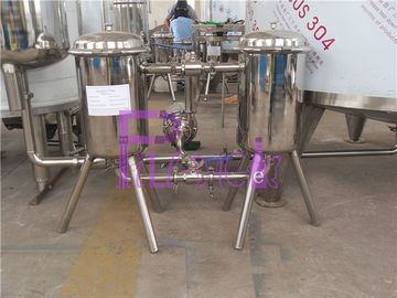 الفولاذ المقاوم للصدأ 304 معدات معالجة عصير المواد مرشح مزدوج لمعالجة العصير