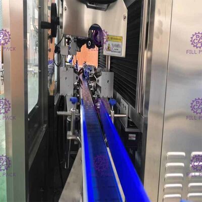 آلة وسم كم يتقلص أوتوماتيكية بالكامل ذات رأس مزدوج للجسم مع بخار يتقلص