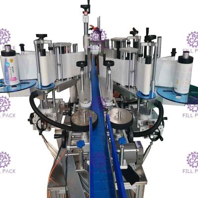 آلة وسم الزجاجات المسطحة الأوتوماتيكية ذات شكل خاص لاصق مزدوج الجانب