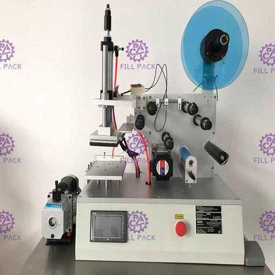 آلة وضع العلامات على الزجاجات المسطحة المربعة 2000BPH الجرار اللاصق شبه الأوتوماتيكي