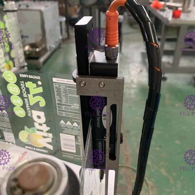 شرب المعالجة اليدوية زجاجة آلة لصق الزجاجات وتقلص نفق