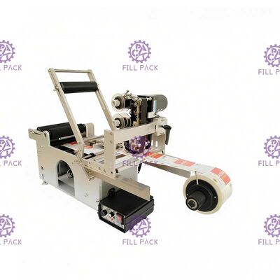 آلة وضع العلامات على الزجاجات شبه الأوتوماتيكية لملصقات الملصقات مع طابعة ترميز التاريخ