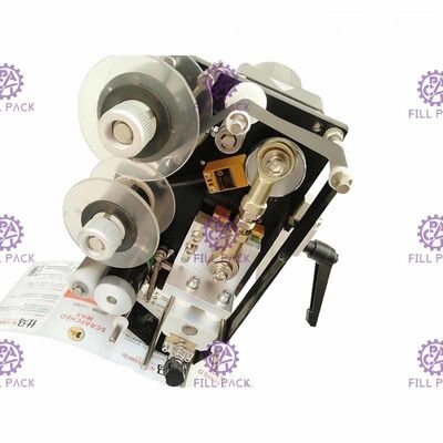 آلة وضع العلامات على الزجاجات شبه الأوتوماتيكية لملصقات الملصقات مع طابعة ترميز التاريخ