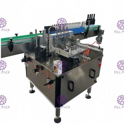 جولة جرة الزجاج التلقائي آلة وسم السامي سرعة ويت الغراء