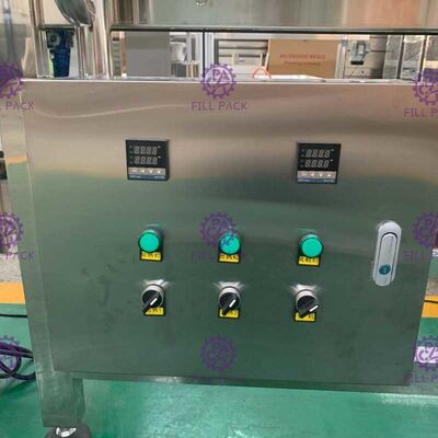 SUS304 ملء الساخنة إنكمش كم وصفها آلة المنقول مع عجلات