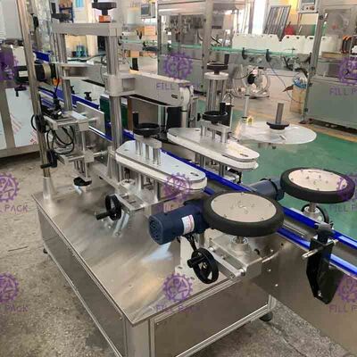 ذاتية اللصق PET / بلاستيك ملصق مربع شقة زجاجة وصفها / آلة وصفها / معدات / مصنع / نظام