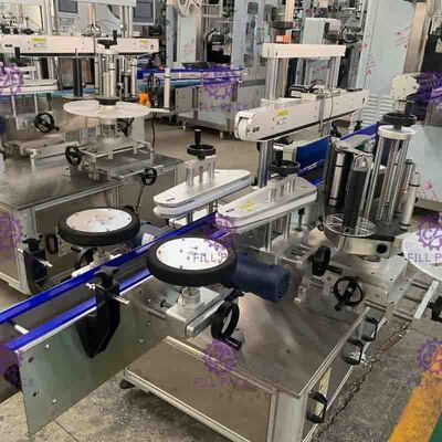 ذاتية اللصق PET / بلاستيك ملصق مربع شقة زجاجة وصفها / آلة وصفها / معدات / مصنع / نظام