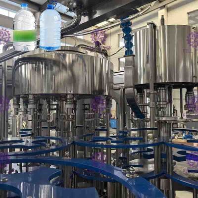 3 لتر / 5 لتر / 10 لتر زجاجة مياه معدنية بلاستيكية 2 في 1 معدات تعبئة وملء / مصنع / آلة / نظام / خط