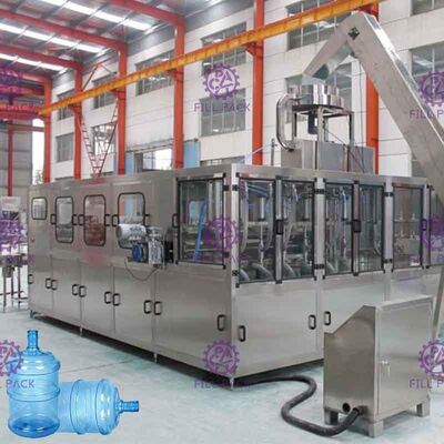 Monobloc PLC 5 جالون آلة تعبئة المياه وظيفة السد الحزام