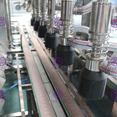 Monobloc PLC 5 جالون آلة تعبئة المياه وظيفة السد الحزام