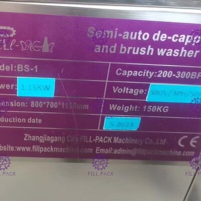 5 جالون آلة تعبئة المياه Decapper شبه الأوتوماتيكية مع فحص النافذة