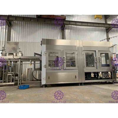3 في 1 ماء الصودا الغازية ملء آلة المشروبات تعبئة معدات 2000-12000BPH