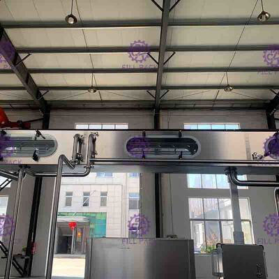 3 في 1 قطعة واحدة زجاجة ملء آلة المشروبات غير الغازية مع التحكم PLC