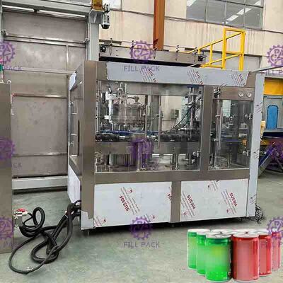 5.5KW الكهربائية 2 في 1 يمكن ملء خط الغازية الشراب يمكن أن غسالة
