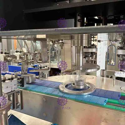 2 في 1 8000BPH يمكن تعبئة الخط، SUS304 يمكن ملء آلة