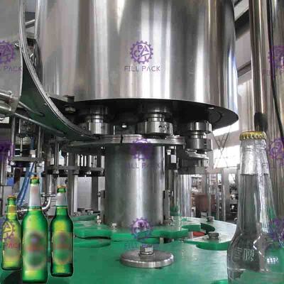 330ml زجاج زجاجة تاج قبعات آلة تعبئة البيرة مع صمامات نانكينغ