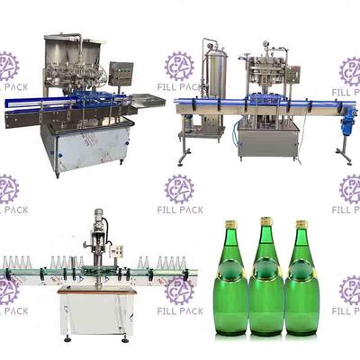 1500BPH التلقائي ملء المشروبات الغازية آلة 2L الزجاج زجاجة غطاء الألومنيوم خط المشروبات