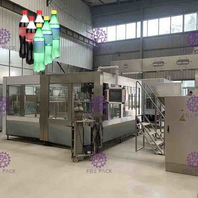 PET بلاستيك زجاج 3 في 1 زجاجة المشروبات الغازية أحادية الكتلة إنتاج / إنتاج / معدات / مصنع / نظام