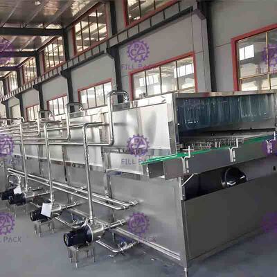 حار تعبئة خط زجاجة يعبئ آلة معقم بخار تدفئة عزل طبقة