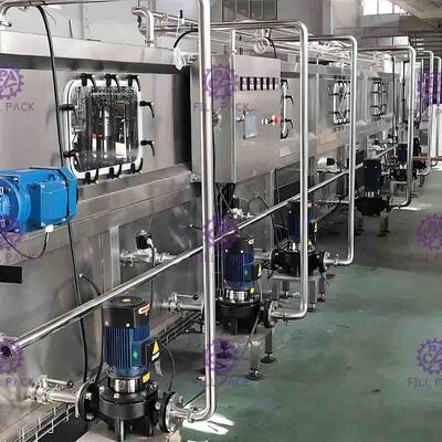 زجاج زجاجات عصير يبرد الجهاز 36℃-85℃ لالة تعبئة الساخنة