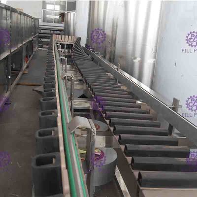 عصير خط خط زجاجة يعبئ آلة تجهيز ثيرموديناميك يعقم نظام