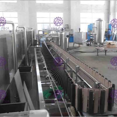 عكس البلاستيك زجاجة المطهر نظام 8000BPH لخط إنتاج عصير بنكهة