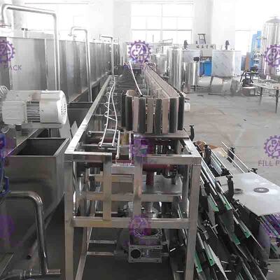 عكس البلاستيك زجاجة المطهر نظام 8000BPH لخط إنتاج عصير بنكهة