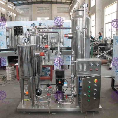 خط إنتاج المشروبات الغازية بالمياه الفوارة 0.5T / H