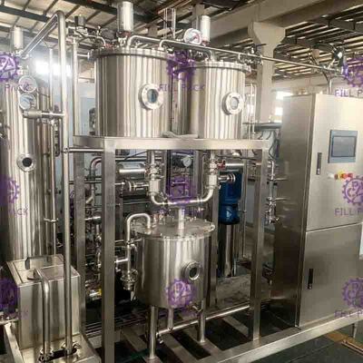 التلقائي لينة تجهيز شراب خط السلطة العليا الصودا المياه CO2 خلاط 6000L / H