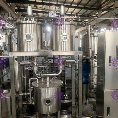 التلقائي لينة تجهيز شراب خط السلطة العليا الصودا المياه CO2 خلاط 6000L / H