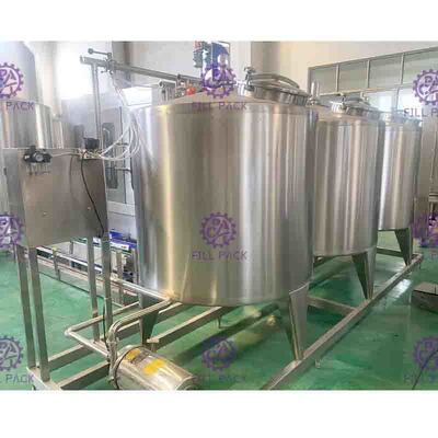 CIP تنظيف النظام مشروبات غازية خط إنتاج شبه السيارات مع 500L تانك