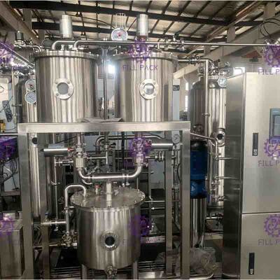 ارتفاع نسبة المشروبات الغازية ماكينة 9000L / H مع CO2 المشروبات