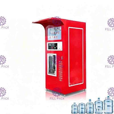 آلة بيع زجاجات المياه المنقية للعملات المعدنية والفواتير 10 لتر / دقيقة 550 وات 0.5 ميجا باسكال