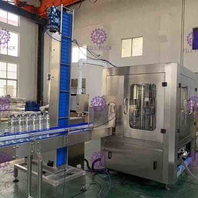 PLC Control PET الشطف ملء آلة السد مع شاشة تعمل باللمس