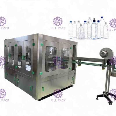 تحكم PLC 3 في 1 المياه SUS304 ملء آلة مع كاب برغي