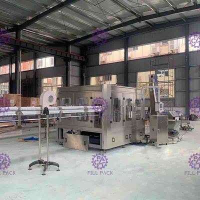 خط إنتاج PLC التحكم في المياه، 15000BPH البلاستيك زجاجة آلة قطعة واحدة الحشوة