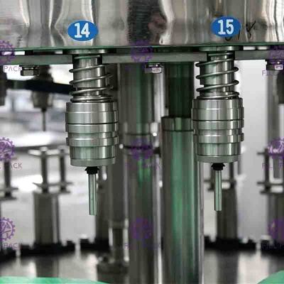 0.4Mpa 8000BPH آلة تعبئة عصير البرتقال بالحرارة للجرار الزجاجية مع أغطية ملتوية