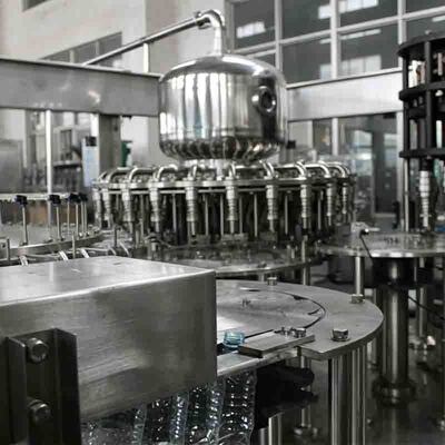 0.4Mpa 8000BPH آلة تعبئة عصير البرتقال بالحرارة للجرار الزجاجية مع أغطية ملتوية