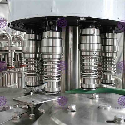 SUS304 2L الزجاج زجاجة عصير الفاكهة آلة التعبئة 4000BPH مع الخالط