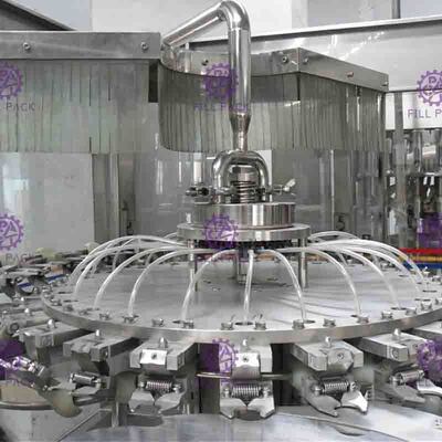SUS304 2L الزجاج زجاجة عصير الفاكهة آلة التعبئة 4000BPH مع الخالط