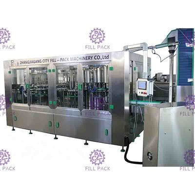 10000BPH 330ml المانجو عصير زجاجة آلة التعبئة 4 وضع الرش