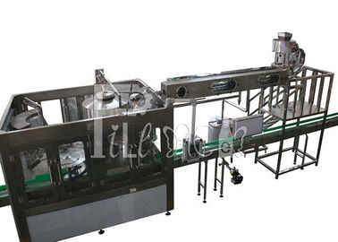 3L / 5L / 10L زجاجة مياه معدنية بلاستيكية 2 في 1 معدات حشو الشطاف كابر / مصنع / آلة / نظام / خط