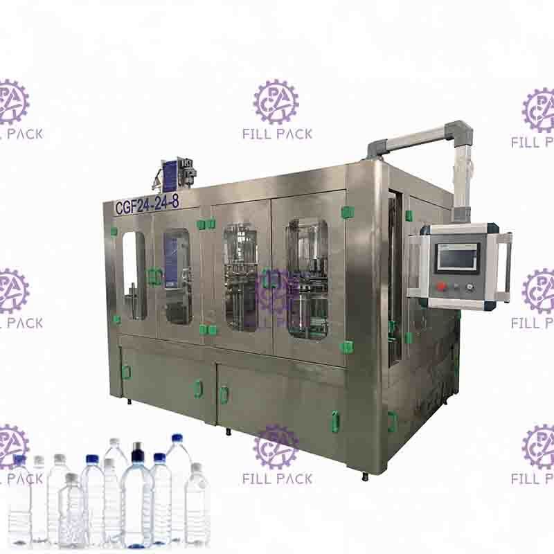 500ml / 1L / 2L PET مياه الشرب 3 في 1 معدات تصنيع قطعة واحدة / مصنع / آلة / نظام / خط