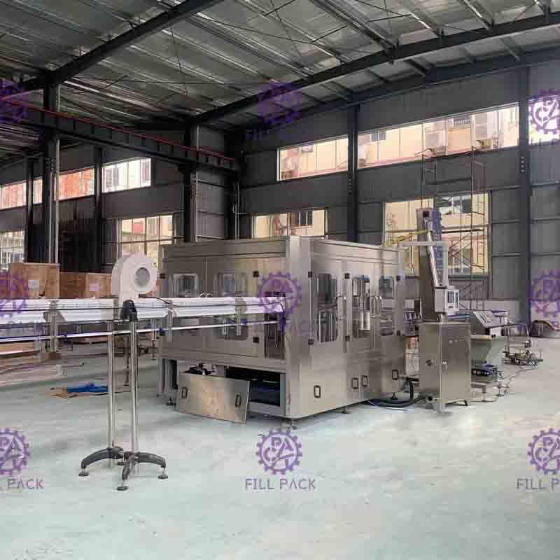 خط إنتاج PLC التحكم في المياه، 15000BPH البلاستيك زجاجة آلة قطعة واحدة الحشوة